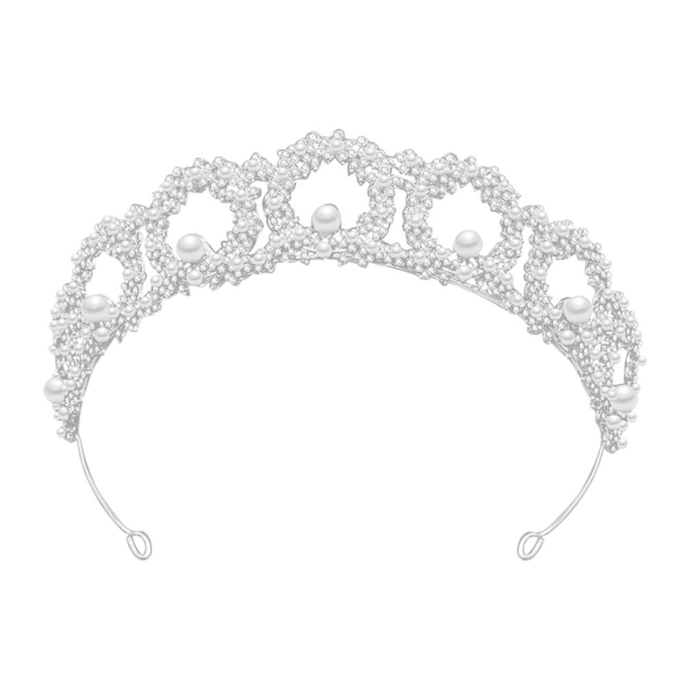 AIHEDOUJ Tiara, Kristallkrone, Braut-Stirnband, glänzender Strass-Kopfschmuck, Strass-Haarschmuck, Hochzeit, Abschlussball, Krone, Haarschmuck für Frauen, Mädchen, Party, Haardekoration,