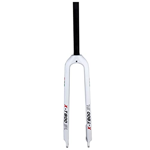 QHY Starrgabel Gabel 26 27.5 29 In Hartgabel Mit Konischem Rohr for Mountainbikes MTB 3K Carbon Fahrradgabel 1-1/8 Ultraleicht Fahrradteile Scheibenbremse (Color : White, Size : 29inch)