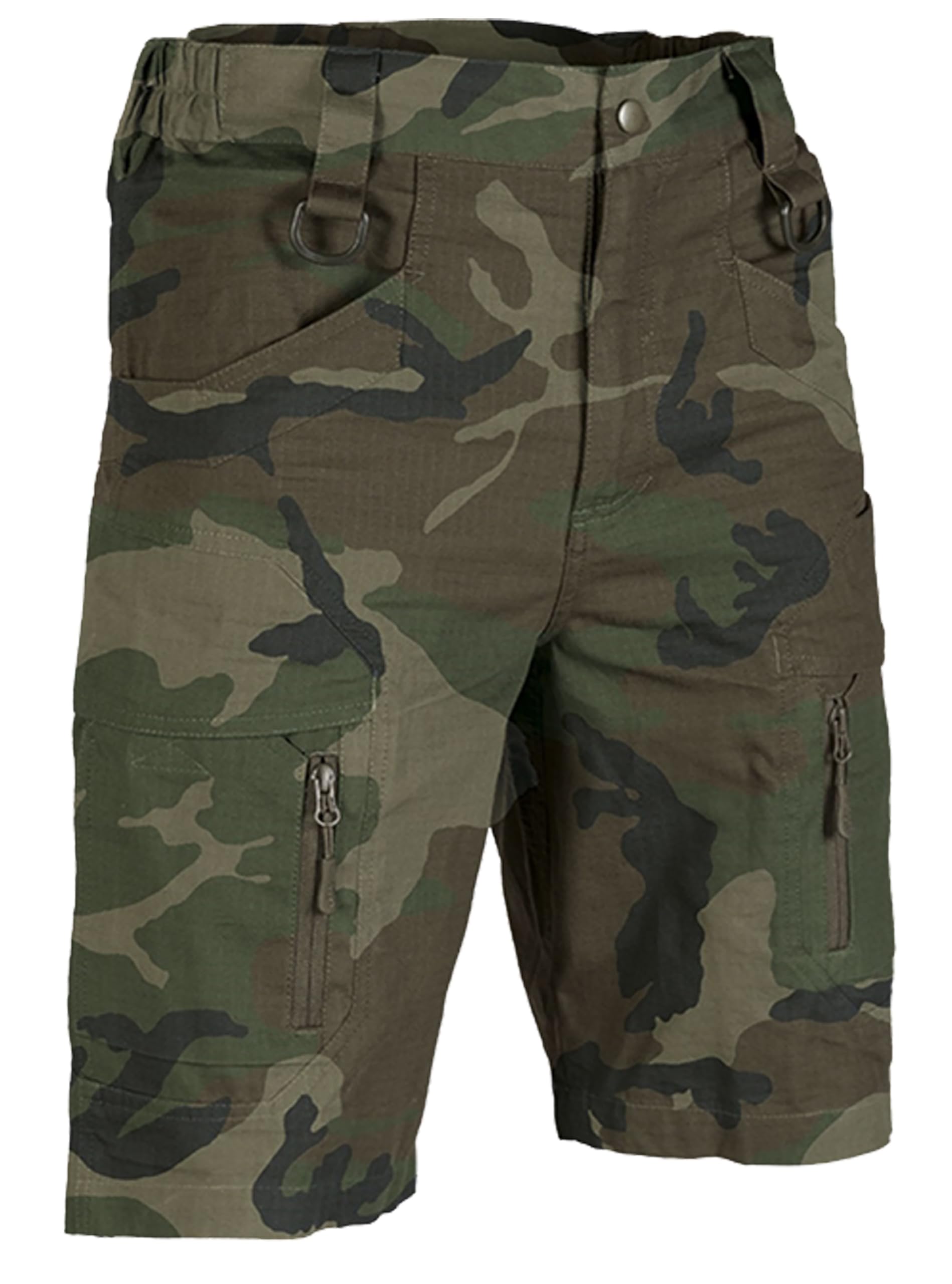 Mil-Tec Assault Shorts R/S Co Woodland Gr.M