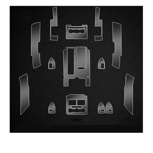 TPU-Folie für Land Rover für Range Rover Executive, Auto-Innenaufkleber, Mittelkonsole, Touchscreen, Getriebe, Türfenster, Hebeplatte (2013–2017, Typ C)