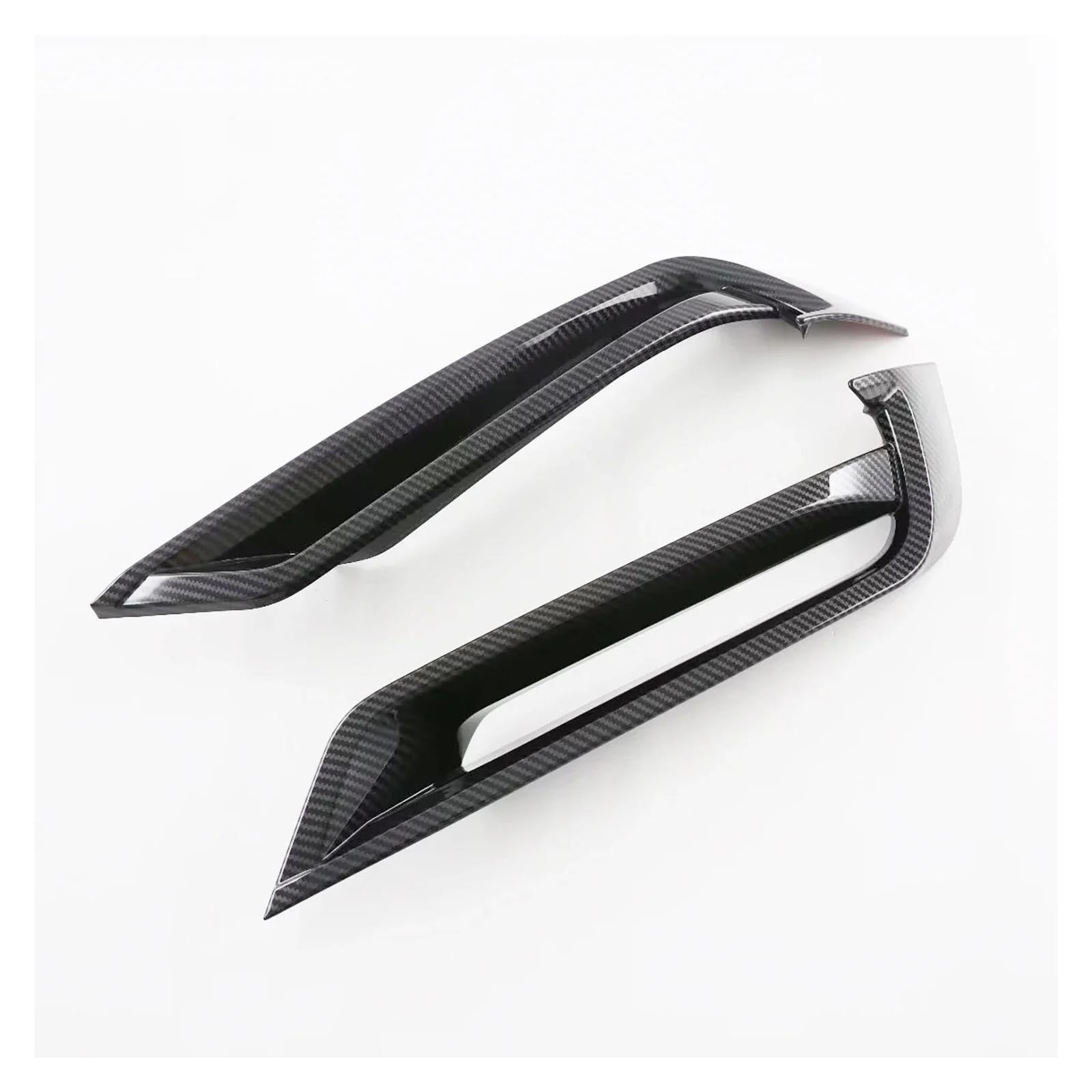 Frontspoiler Lippe Für HR-V Für Vezel 2022 2023 2024 Chrom Front Nebel Licht Lampe Abdeckung Trim Foglight Protector Nebelscheinwerfer Stoßstange Frontstoßstange Spoiler(Carbon Fiber Plastic)