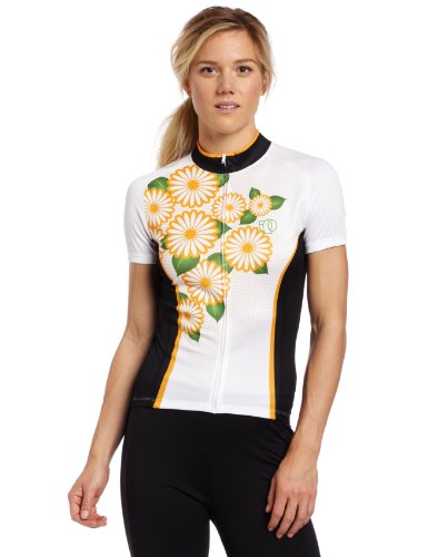 PEARL IZUMI Damen Elite LTD Jersey, Damen, Weiße Sonnenblumen, XX-Large