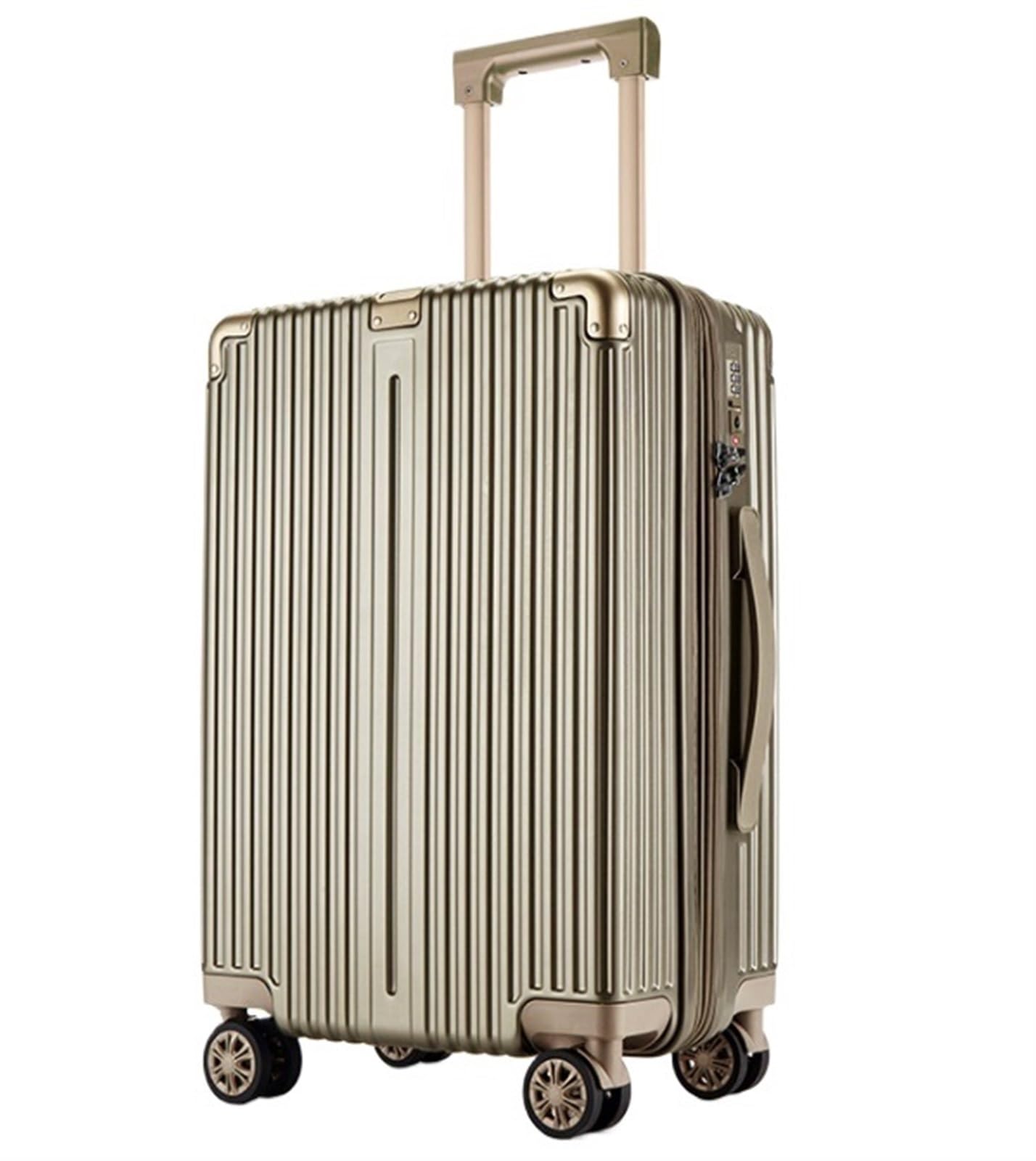 RUVOO Koffer Trolley Reisekoffer Erweiterbares PC-Hartschalengepäck Mit Spinnerrädern, TSA-Schloss-Hartschalengepäck Koffer Gepäck Rollkoffer (Color : A, Size : 20 in)