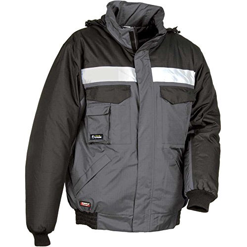 Cofra V198-0-04.Z/4 Arbeits Polsterjacke "Gale", Anthrazit/Schwarz, L