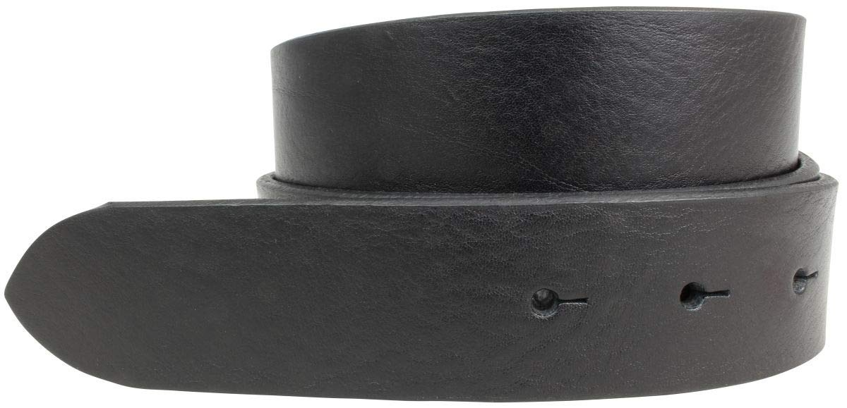 BELTINGER Wechselgürtel aus Vollrindleder mit Druckknöpfen 3,5 cm | Druckknopf-Gürtel für Damen Herren 35mm | Leder-Gürtel ohne Schnalle 3.5cm | Schwarz 85cm