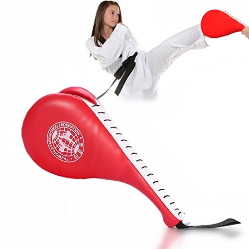 Dioche Schlagschläger für Taekwondo Training Boxen Karate Martial Arts 1 Stück Kampfsport Schläger Ziel Kick-Trainingsmatte (rot)