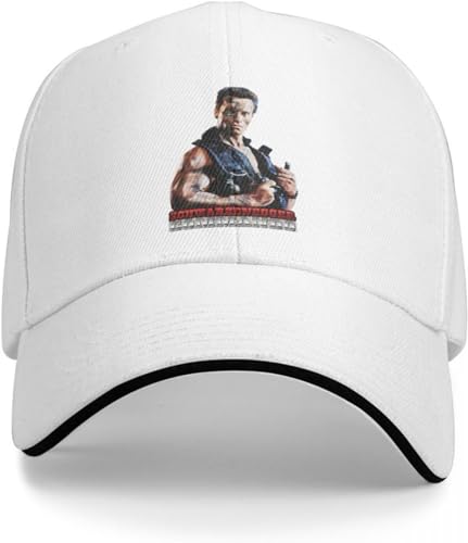 GPMZZMIX Baseballkappe Hiphop Sonnenhut Superate Herren und Damen Golf Baseball Cap Arnold Schwarzenegger Commando Außergewöhnliche Ausdauer Baseball Beanie Film Fan Geschenk Geschenk