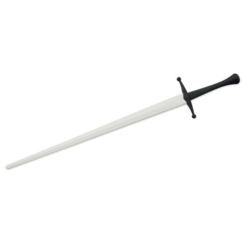 Red Dragon Armoury Unisex-Erwachsene Synthetic Sword-White Blade w/Black Hilt Synthetisches Bastard-Sparring-Schwert – weiße Klinge mit schwarzem Griff, Einheitsgröße