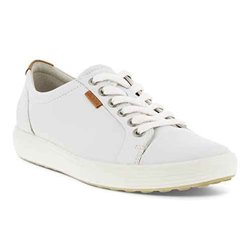 Ecco Damen Soft 7 Sneakers, Weiß (White 1007), 41 EU (7.5 UK)