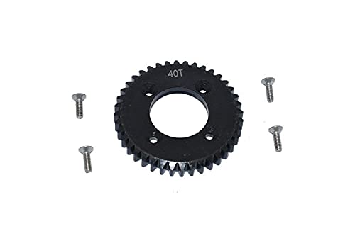 GPM Racing Losi 1/10 Lasernut U4 Tenacity LOS03028 Tuning Teile Harden Steel #45 Spur Gear 40T - 5Pc Set Black