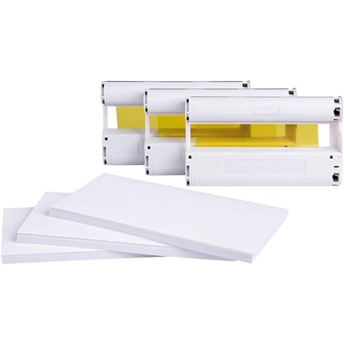 Fotodruckkartusche und Fotopapier Kit für CP1500 CP1300 CP1200 Thermo-Sublimationsdrucker Fotopapier Schnelle Drucktechnologie für schnelle Ergebnisse