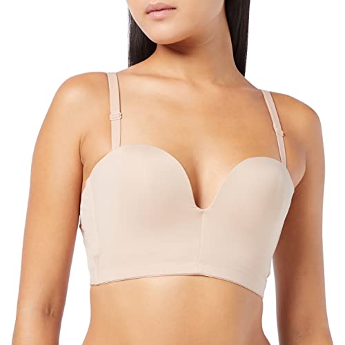 Wonderbra Damen Backless Bra Rückenfreier BH, hautfarben, 80B