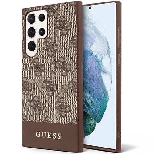 Hülle Guess GUHCS23LG4GLBR Samsung S23 Ultra S918 braun 4G Stripe Collection