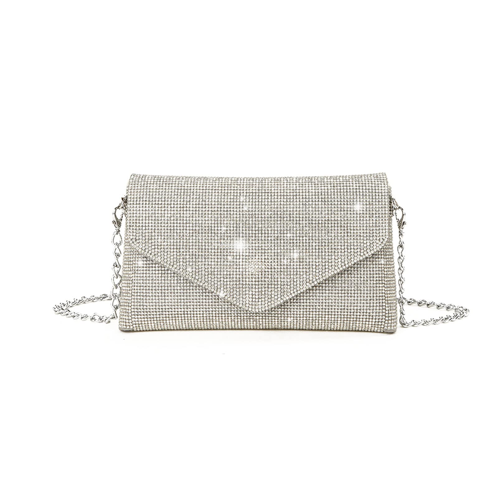 Damen Handtasche Glitzer Abendtasche Party Braut Clutch Prom Hochzeit Geldbörse Schulter Umhängetaschen Abnehmbare Kette