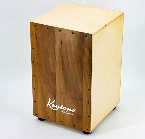 Cajon KOA10 mit Rucksacktasche Trommel Esche massiv 48cm Höhe Gigbag mit Polsterung und Tragegriff