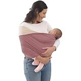 Mamas Bonding Comforter Babytrage, Verstellbare Babytrage Für Neugeborene Bis 22,7 Kg, Leichte Babytrage Mit Brustgurt Für Mama Und Papa (E,115 * 73cm)