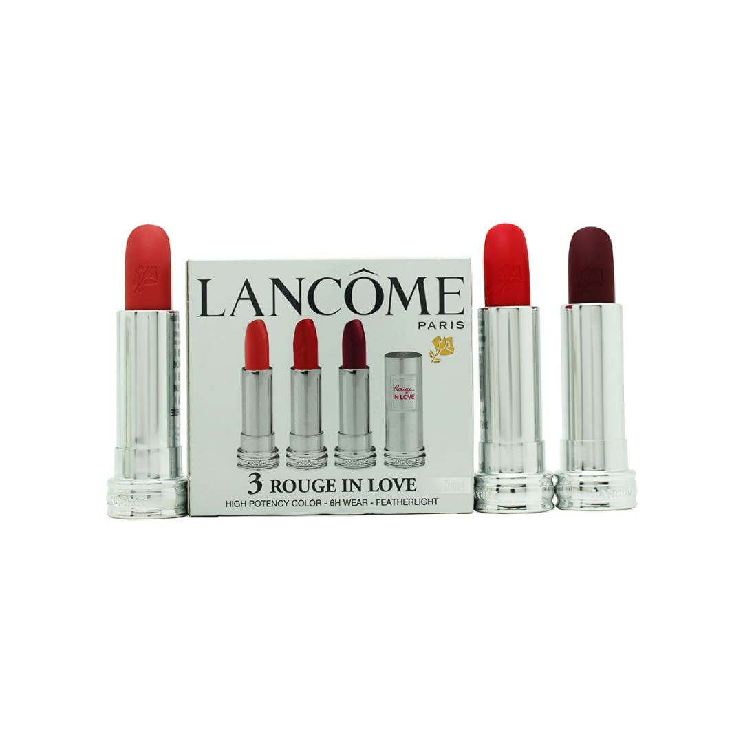 LANCOME LANCOME ROUGE IN LOVE 3 LIPSTICK TRIO 3x 3.40G