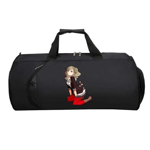 HandgepäCk Tasche, Leichte Faltbare Duffel Taschen, Reisetasche Weekendertasche füR Damen Herren Flugzeug(Black 11)