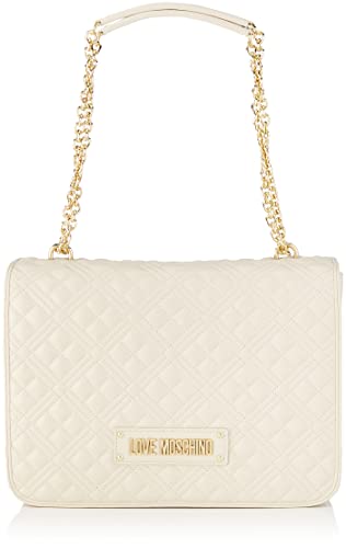 Love Moschino Damen BORSA A SPALLA Umhngetasche, Weiß, Einheitsgröße