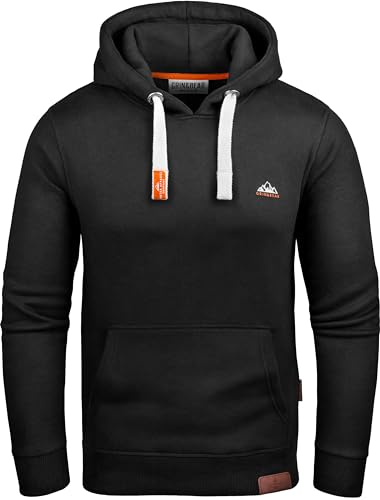 Grin&Bear Herren Kapuzenpullover schwarz, M, GEC023