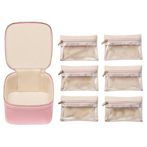 Ranuw Schmucketui Mit 6 Fächern Kleine Schmuck Display Box Stilvoller Schmuck Organizer Elegantes Geschenk Für Frauen