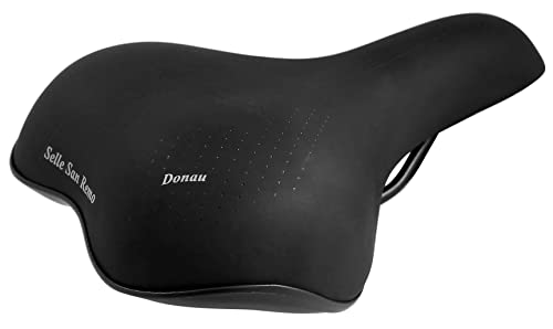 Selle San Remo. Stad/trekking Sattel, typ Donau, Schwarz