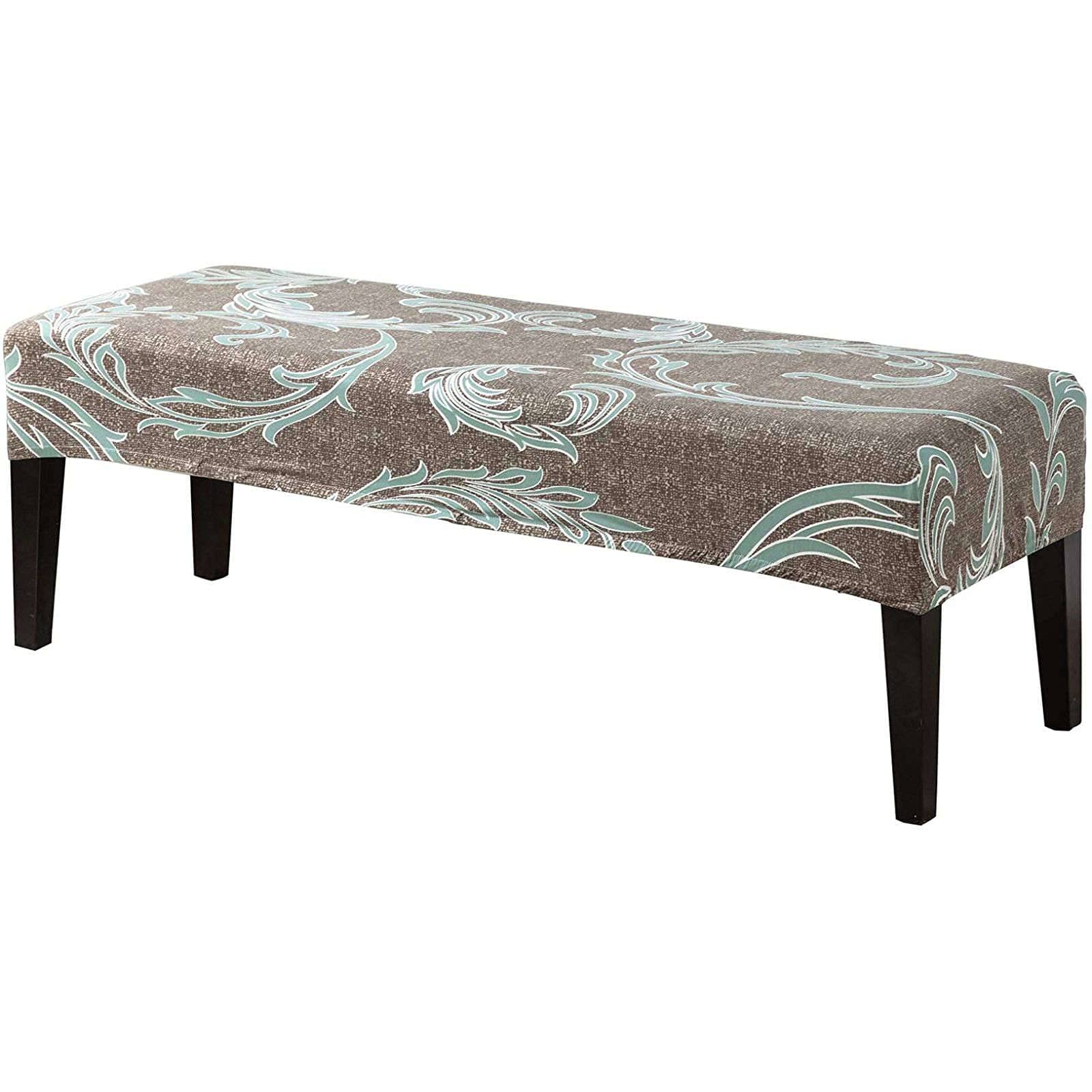 Gedruckt Universal-Bezug Für Esszimmer-Bank, Stretch Dining Bench Cover Für Esszimmer Elastische Bezug Für Esszimmerstuhl Stuhlhussen Abnehmbare Waschbar Für Wohnzimmer-T-Groß