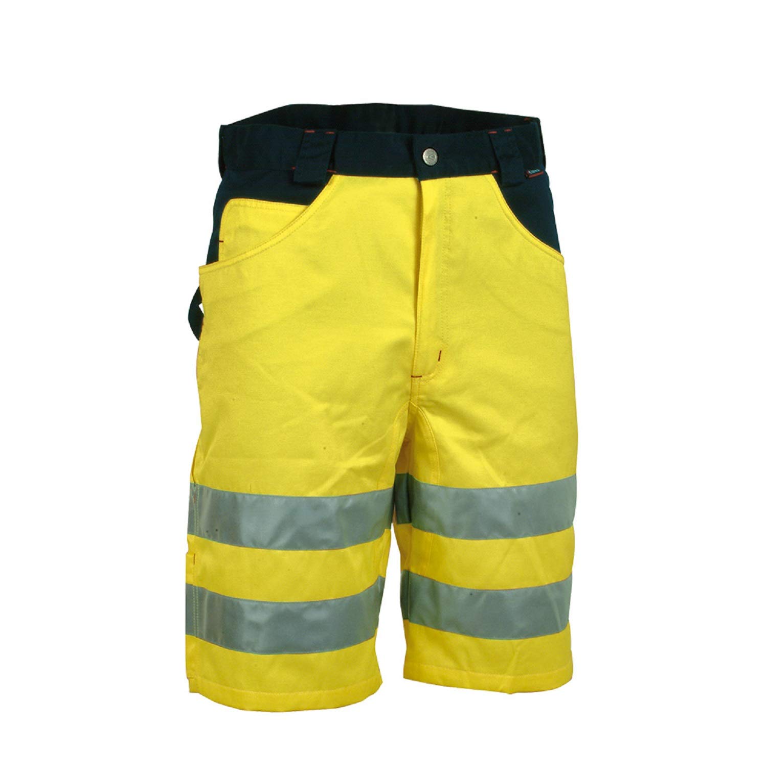 Cofra Warnschutz Shorts Visible V074 kurze Arbeitshose in Signalfarbe, Größe 48, marine/orange, 40-00V07401-48