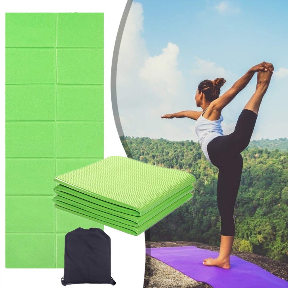 Yoga Mat Yoga Matte Trainingsmatte rutschfest Trainingsmatten für zu Hause Yoga Mat Dick Gym Matt für zu Hause Trainingsmatten green368c,0.6cm