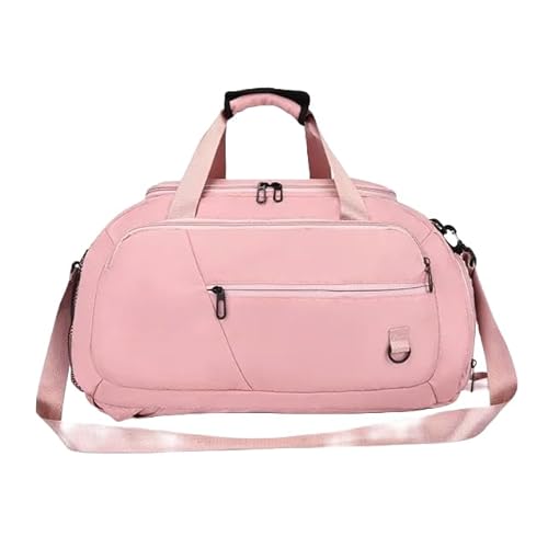 Reisetasche Große Kapazität Frauen Reisetasche Weekend Travel Rucksack Sport Yoga Gepäckbeutel Multifunktional Crossbody Bag-Rosa