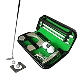 Golf Trainingsausrüstung Golf Putting Cup Putter Golf Indoor Practice Training Club Kit Putter Set mit Bällen und Tasche für Golffans