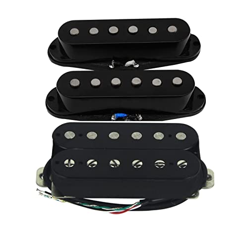 ZENGXUE Satz Von Vintage Alnico 5 E-Gitarre Einzelspule Pickup & Humbucker Pickup Schwarz Humbucker Tonabnehmer Set