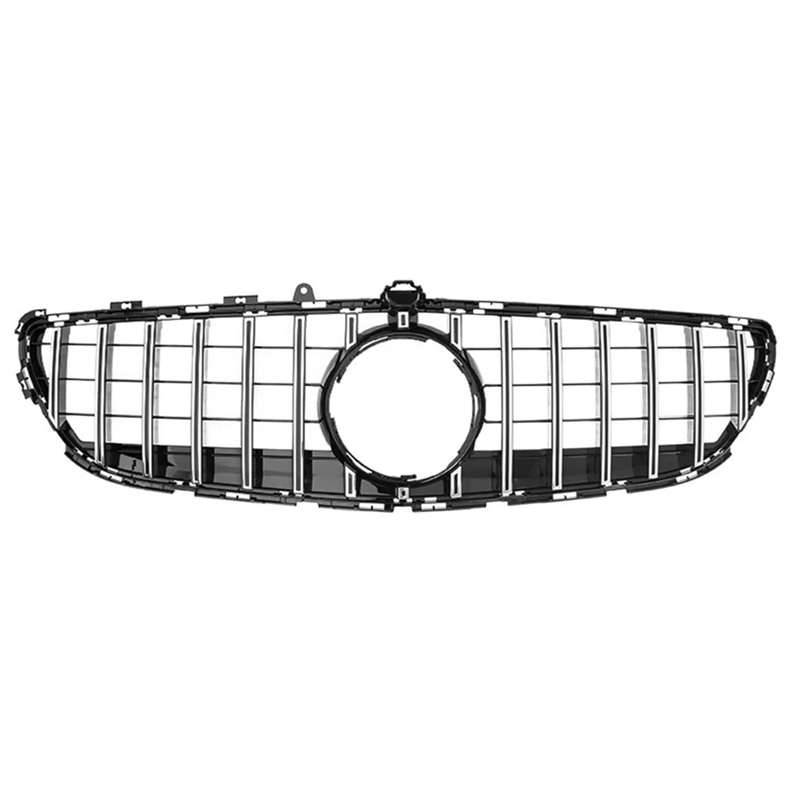 Frontgrills Für-Benz CLS-Klasse W218 2015-2018 CLS300 CLS350 GT Stil Kühlergrill Nachrüstung Ersatzteil Auto Frontstoßstange Racing Grill Front Bumper Grille(Silber)