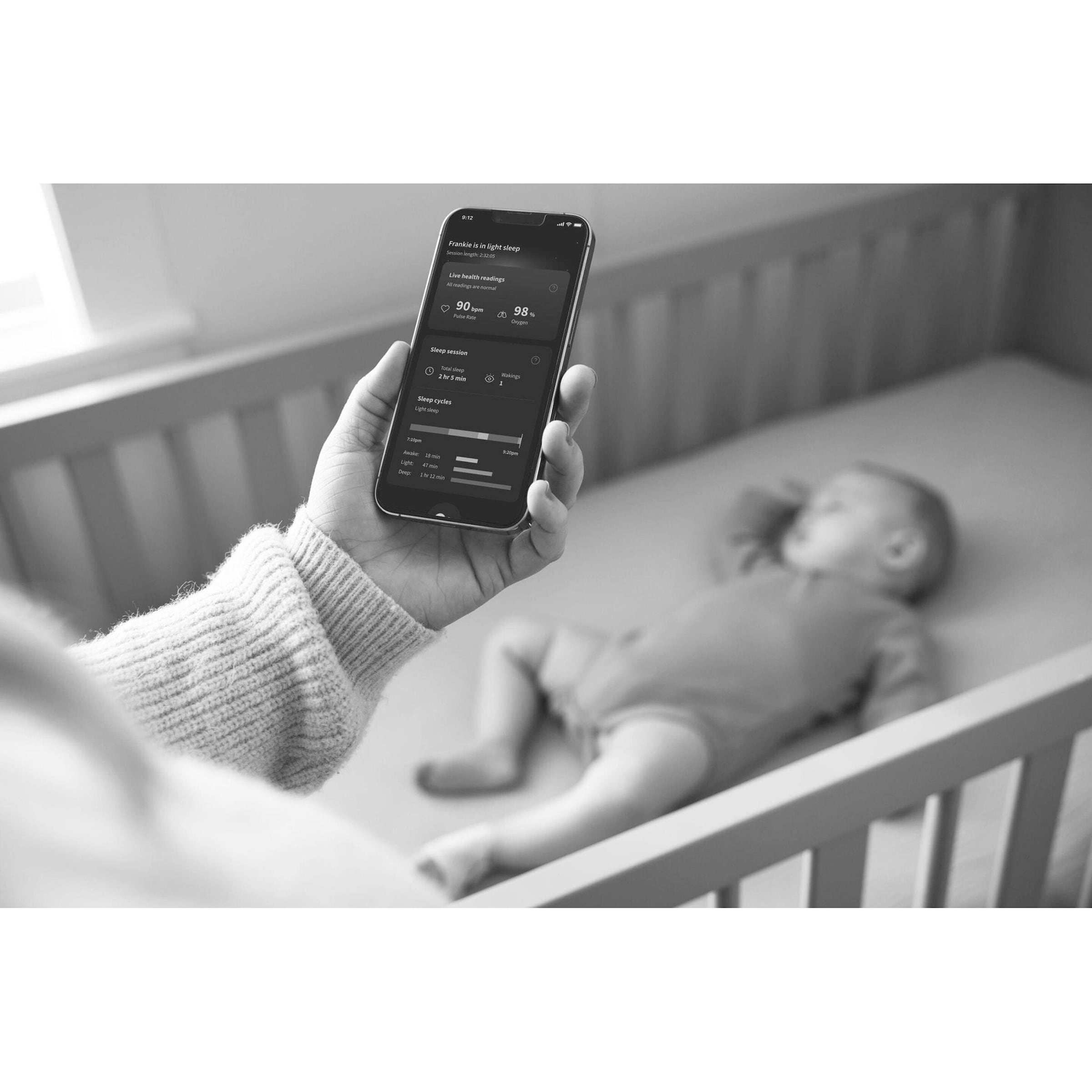 Owlet Babyphone mit Pulsoximeter Dream Sock 3