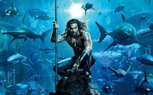 HfmQuisutron Jigsaw Puzzle 1000 Stück Film Momoa Poster Für Puzzle Home Stressabbau Spiel Xy126Tk