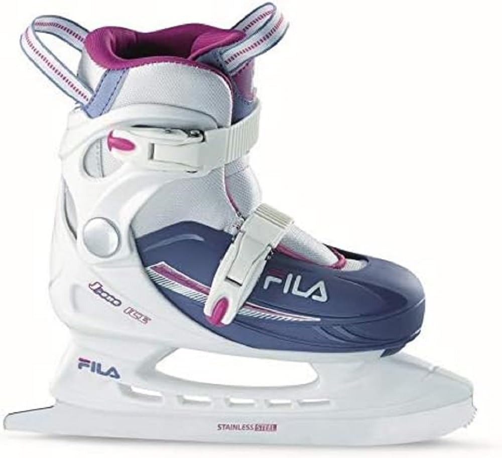 FILA Kinder J-one G Ice Hr Schlittschuhe, Weiß/Hellblau, M/31-35 EU