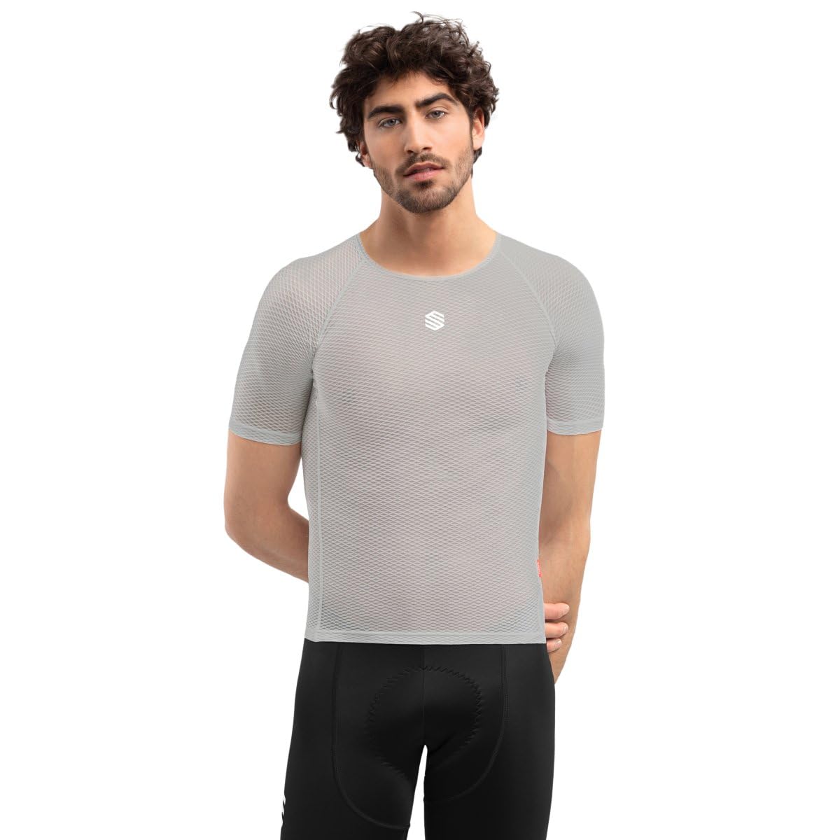 SIROKO - Kurzarm Radsport-Baselayer Brume - L-XL - Grau