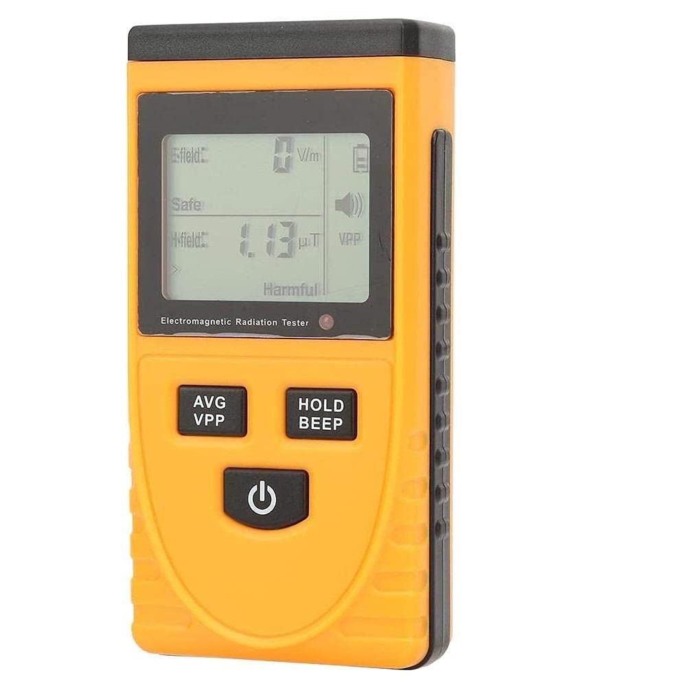 KATSU Digitale Elektromagnetisch Strahlung Detektor, 2-in-1-Handheld LCD Display EMF Detektor Dosimeter Tester Zähler zum Testen von elektrischer und magnetischer Feldstrahlung