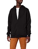 Build Your Brand Herren Heavy Zip Hoody Jacke, per pack Schwarz (Black 00007), Large (Herstellergröße: L)