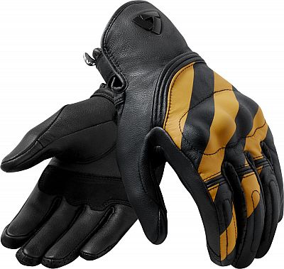 Revit Redhill schwarz/ockergelbe Motorradhandschuhe (Black/Yellow,XL)