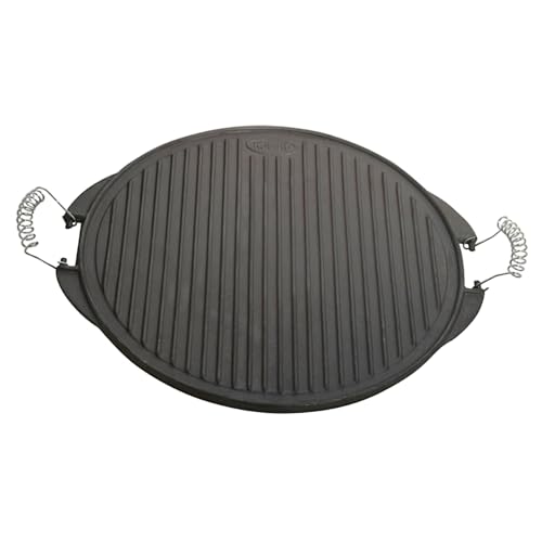 Paella World International Gusseisengrillplatte Light, Schwarz, Ø 25 cm