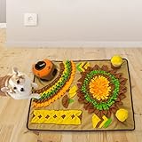 HGUIM Haustier Schnüffelmatte für Hunde 80x60cm Nasenarbeit Fütterungsmatte mit rutschfester Unterseite Bunny Schnüffelmatte Slow Feeder Spielen Aktivitätsspiel für Training und Stressabbau Ermutigt