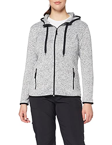 Stedman Apparel Damen Active Knit Fleece Jacket/ST5950 Sweatshirt, Grau-Hellgrau-meliert, 40