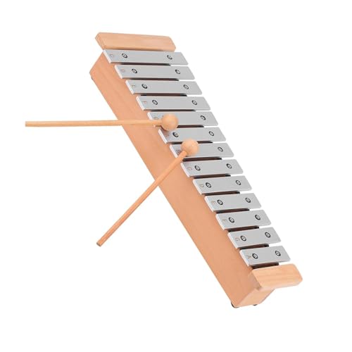 Glockenspiel Für Anfänger Tragbares Glockenspiel mit 13 Noten, Aluminiumknopf-Xylophon-Schlaginstrument