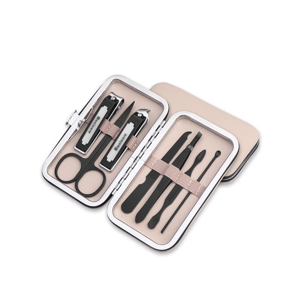 BONAD Zehennagelknipser Nagelschnipper Set Erwachsene Edelstahl Nagel Clippers Pediküre Kit Maniküre Schönheit Kit Tragbare Reise Schönheit Kit Nagelknipser-Set (Size : A)