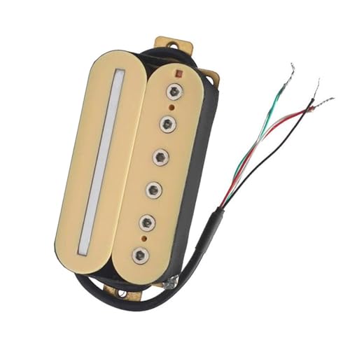 Gelb-schwarze E-Gitarre Humbucker Bridge Pickup Kabel Spule Splitting Sechskantschraube Einstellung Single-Coil-Tonabnehmer