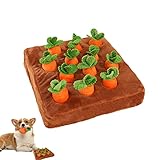 Bubei Karotten Hunde-Puzzle-Spielzeug, Verstecken und Suchen Karottenfarm Hundespielzeug, Bereicherung Haustier Futtermatte für Geruchstraining und langsames Fressen, für kleine, mittelgroße und große