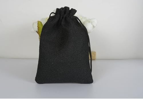 Stoffbeutel mit Kordelzug Sackleinen Taschen mit Kordelzug Jute Schmuck Beutel Packung Lagerung Mini Säcke Geschenk Tasche für Hochzeitsfeier Geburtstagsdusche Jutebeutel Geschenktüten mit Kordelzug (