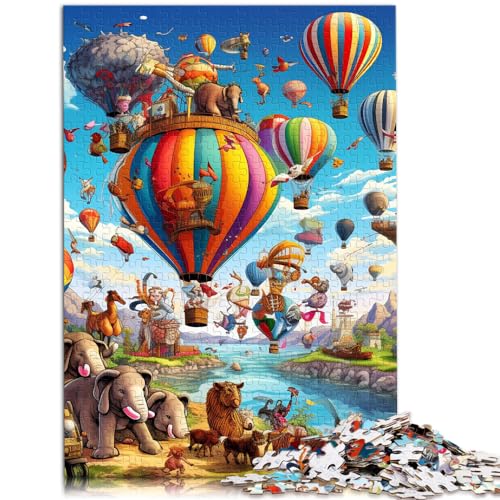 Puzzle-Geschenk, Tierparty-Puzzle, 1000 Teile, Holzpuzzle für Erwachsene, lustige Aktivitäten zu Hause, Geburtstagsgeschenk, Reisegeschenke, 1000 Teile (50 x 75 cm)