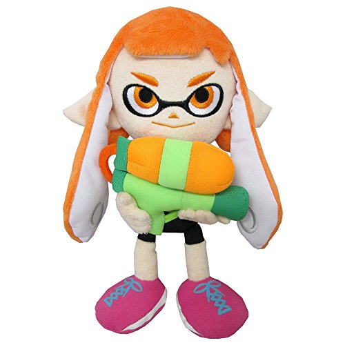 Sanei SP01 Splatoon Serie weiblich Inkling Gefülltes Plüsch, 22,9 cm